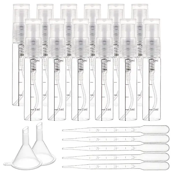 Empty Portable Glass Spray Bottles