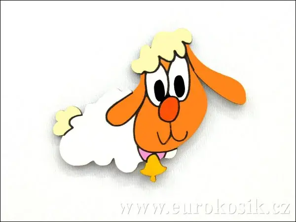 Dekorace ovečka holka 10cm - balení 3ks