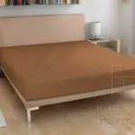 58-froté prostěradlo - oříškově hnědá - 120 x 200 cm