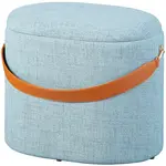 Puf s úložným prostorem andrina - šedá