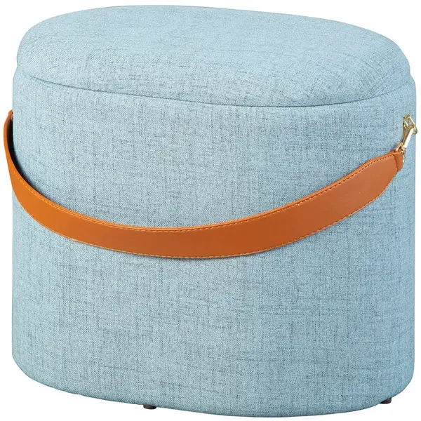 Puf s úložným prostorem andrina - šedá