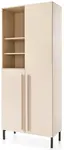 Vysoká skříňka raquel - béžová/dub olejovaný