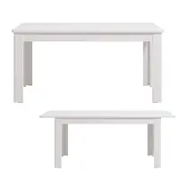 Rozkládací jídelní stůl cordelia - bílá