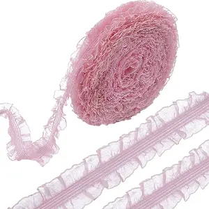 20 Yards Ruffled Nylon Elastic Lace Trim