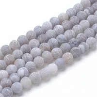Natural & Dyed Crackle Agate Bead Strands