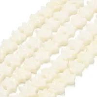 Synthetic Coral Dyed Carved Beads