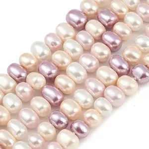 Electroplated Shell Pearl Beads Strands