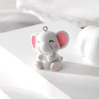 Flocky Opaque Resin Pendants