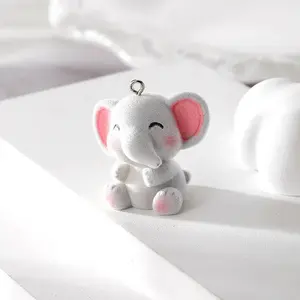 Flocky Opaque Resin Pendants