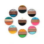 Resin & Walnut Wood Pendants