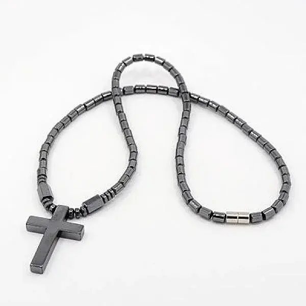 Fashionable Magnetic Synthetic Hematite Necklaces