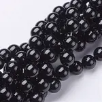 Natural Black Onyx Round Beads Strands