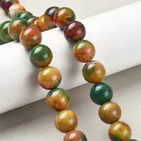 Natural Multi-Color Agate Beads Strands