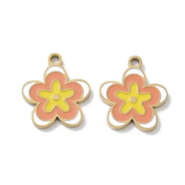 Ion Plating(IP) 304 Stainless Steel Enamel Pendants
