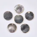Natural Black Lip Shell Pendants