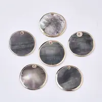 Natural Black Lip Shell Pendants