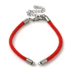 Milan Cord & 304 Stainless Steel Bracelets Making