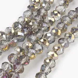 Electroplate Glass Beads Strands