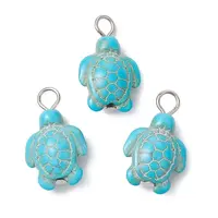 Dyed Synthetic Turquoise Pendants