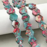 Dyed Synthetic Imperial Jasper Beads Strands