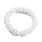 Crochet Glass Beads Braided Stretch Bracelet