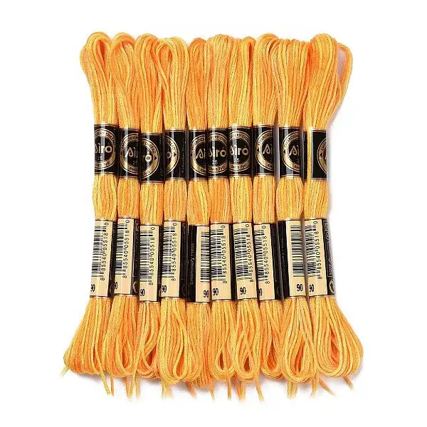 10 Skeins 6-Ply Polyester Embroidery Floss
