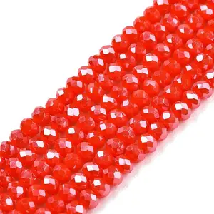 Electroplate Glass Beads Strands