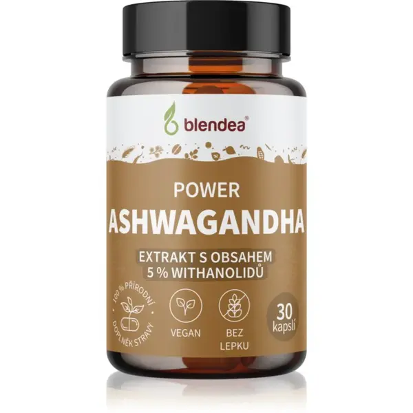 Blendea Power Ashwagandha kapsle pro podporu duševní rovnováhy 30 cps