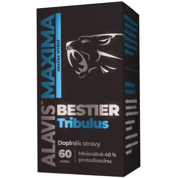 Alavis Maxima Bestier Tribulus doplněk stravy pro podporu správné hormonální činnosti pro muže 60 cps
