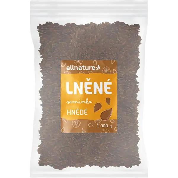 Allnature Lněné semínko hnědé semínka 1000 g