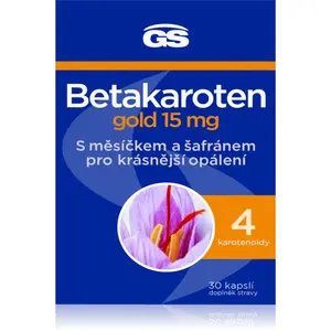 GS Betakaroten gold 15 mg kapsle pro podporu opálení 30 cps