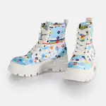 BUFFALO Aspha Lace Up Hi - Vegan Nappa - White Rainbow 39