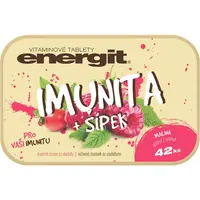 Energit Multivitamín + Šípka tablety dispergovateľné v ústach na podporu imunitného systému 42 tbl