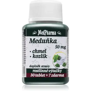 MedPharma Meduňka + chmel + kozlík tablety na normálnu funkciu srdca a ciev 37 tbl