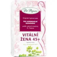 Dr. Popov Originálna bylinná zmes Vitálna žena 45+ bylinný čaj na podporu hormonálnej rovnováhy 20 ks
