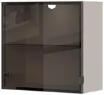 Závěsná prosklená skříňka baptiste - béžová