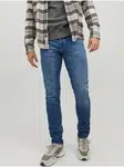 Modré pánské slim fit džíny Jack & Jones Liam - Pánské