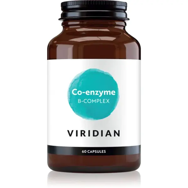 Viridian Nutrition Co-enzyme B Complex kapsle pro podporu snížení míry únavy a vyčerpání 60 cps