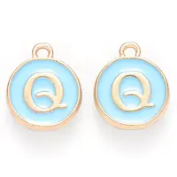 Golden Plated Alloy Enamel Charms