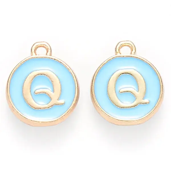 Golden Plated Alloy Enamel Charms