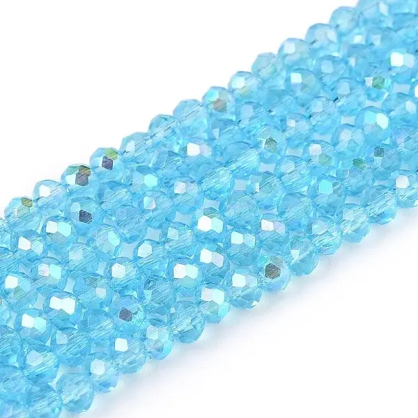 Electroplate Glass Beads Strands