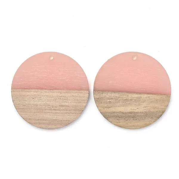 Resin & Walnut Wood Pendants