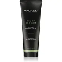 Wicked Sensual massage cream masážní krém Sage + Sea Salt Scented 120 ml