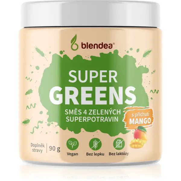 Blendea Supergreens prášok na prípravu nápoja na detoxikáciu Mango 90 g