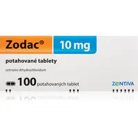 Zodac Zodac 10 mg potahované tablety pro zmírnění projevů alergií 100 tbl