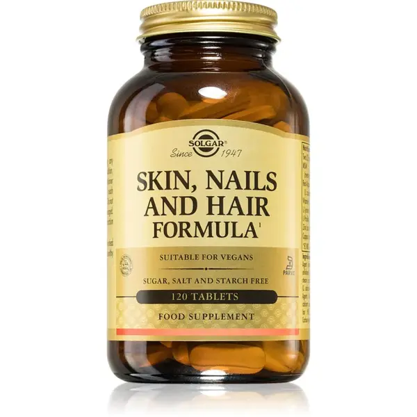 Solgar Skin, Nails and Hair Formula tablety pre krásne vlasy, pleť a nechty 120 cps