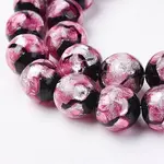 Handmade Silver Foil Glass Beads