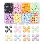 480Pcs 8 Style Opaque Acrylic Beads