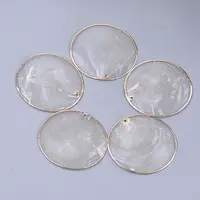 Natural Capiz Shell Big Pendants