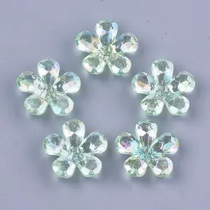 Transparent Acrylic Bead Caps